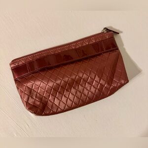 Elegant Quilted Women's Burgundy Clutch